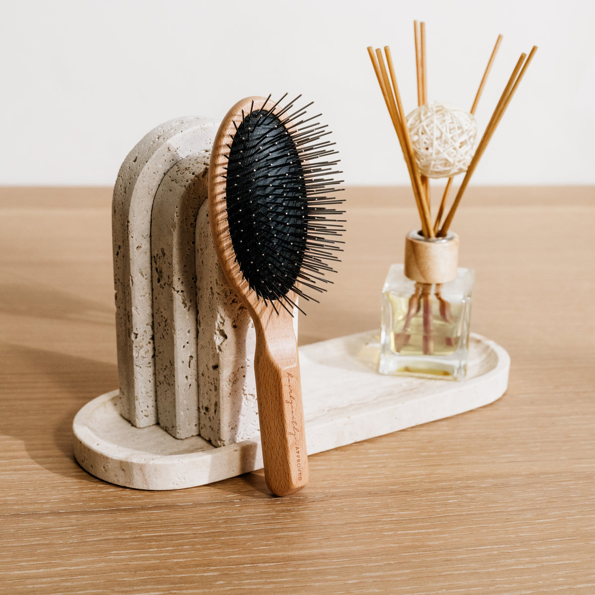 Signature Brush - Black Cushion - Square