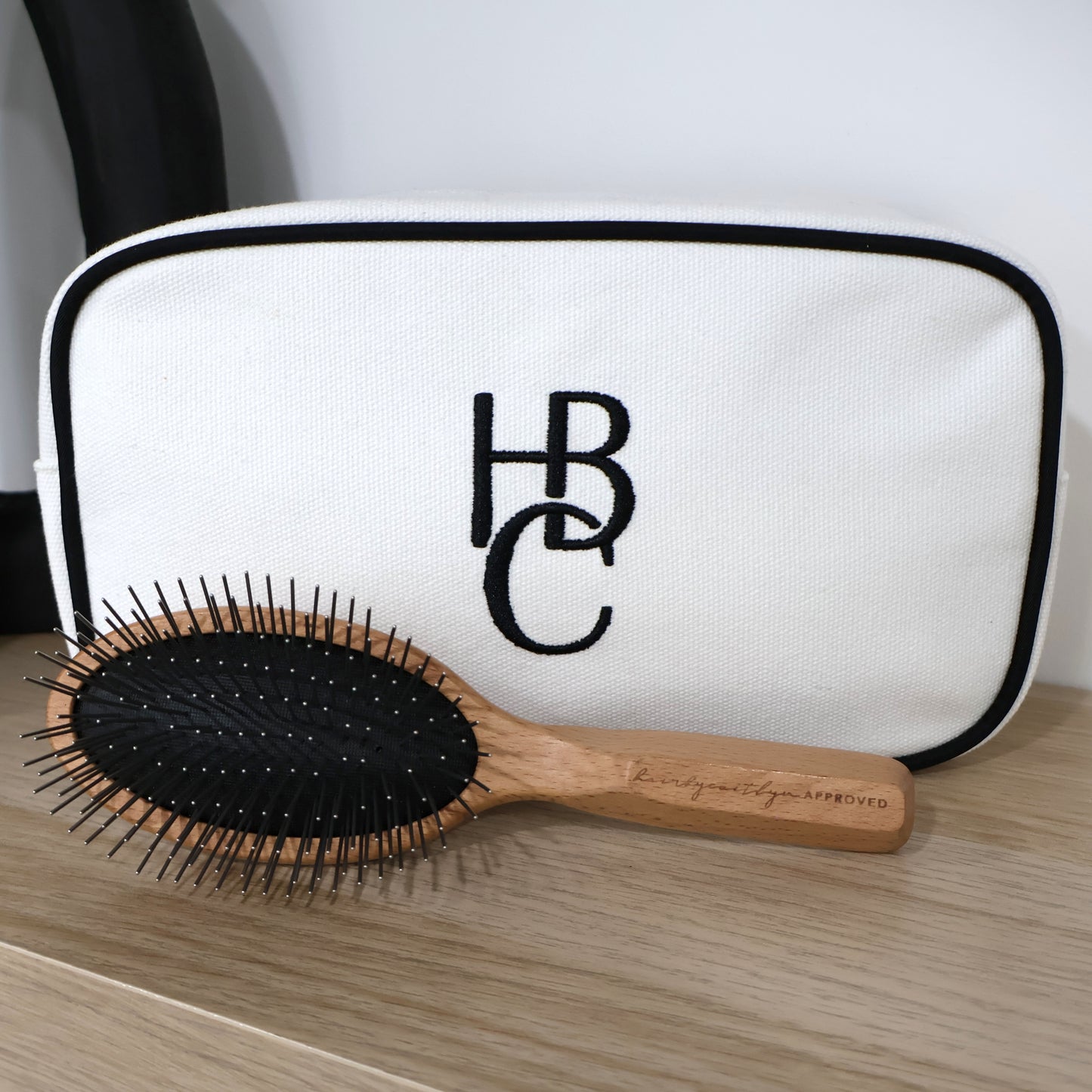 The hairbycaitlyn APPROVED® Signature Brush Duo  |  Brush + Bag
