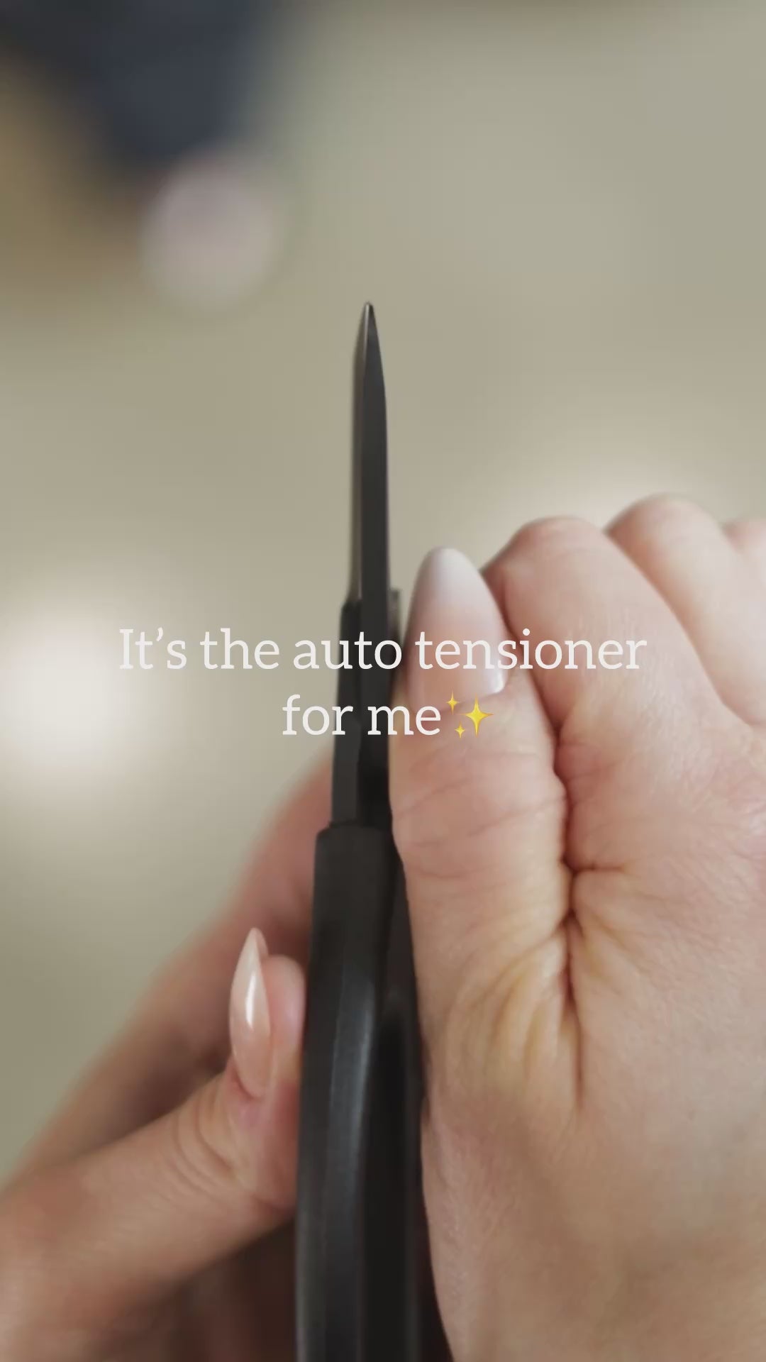 Load video: Twist the hand tighten tension nut, located on one side of the Precision Bond Snips. Tighten until desired tension is reached. Test by opening and closing the blades. Repeat as necessary or when you notice the blades getting lose.